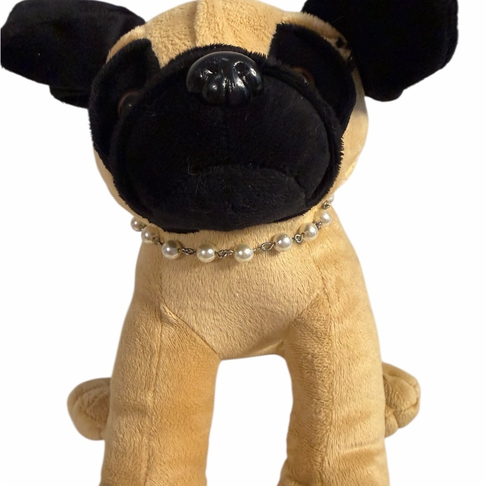 Pearl necklace for your posh pup 12”